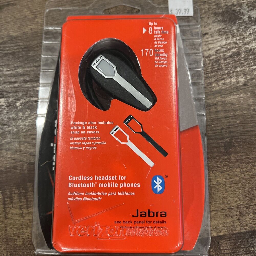 Jabra Bluetooth Universal Headset VBT135 Verizon Wireless for Mobile Phones New